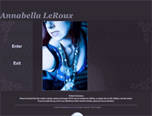 Tablet Screenshot of annabellaleroux.com